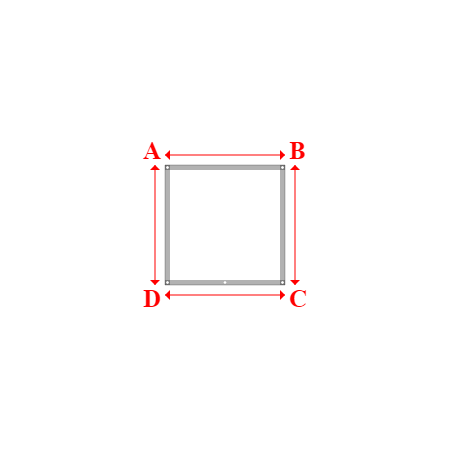 Bâche plate rectangle en Protect cover 705 670gr/m², toile PVC Etanche Blanc RAL 9016 - 1.2x1.2m