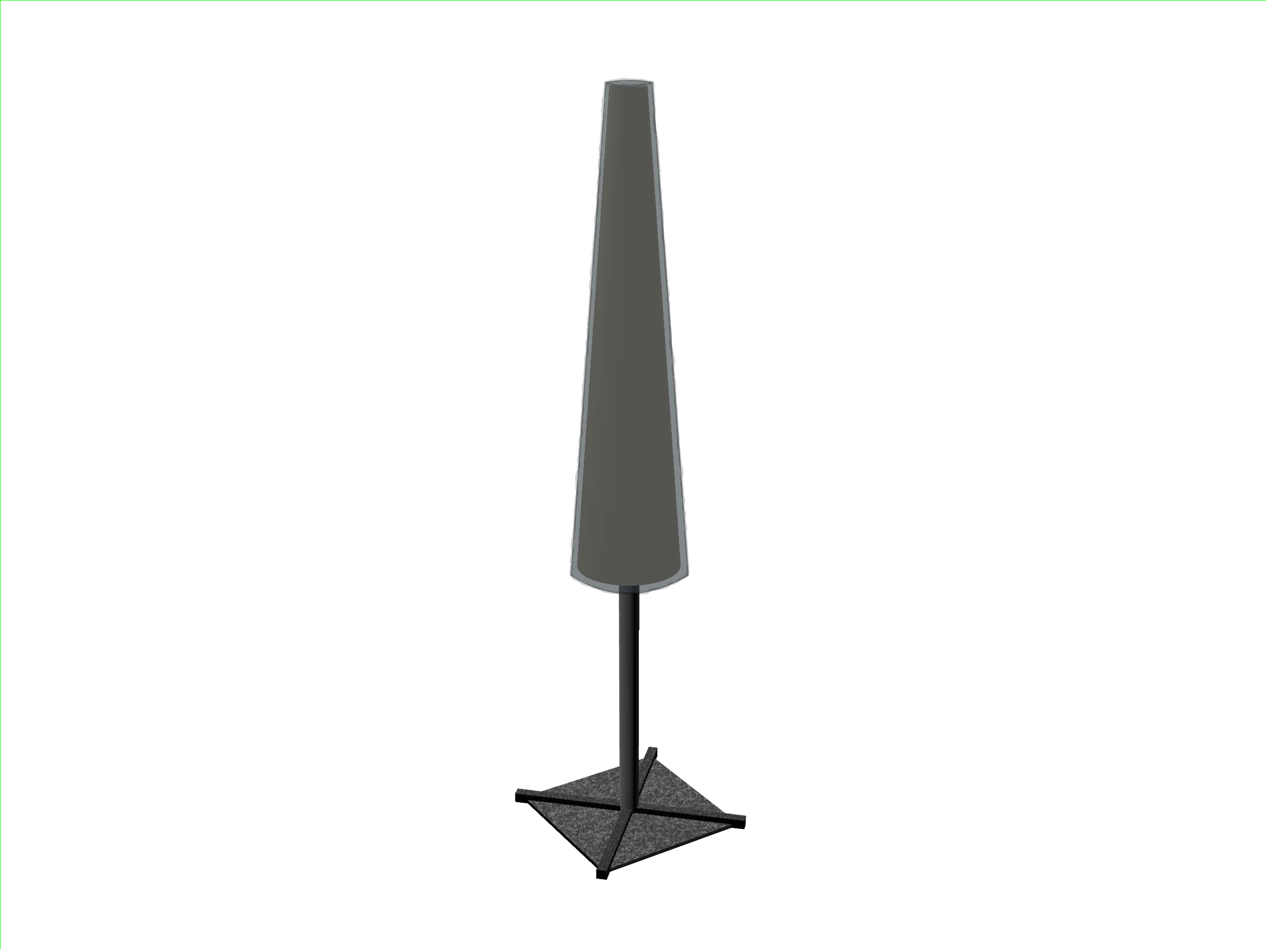 Parasol de jardin en Stamoid Smart Anthracite