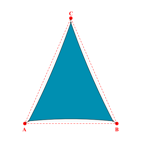 Voile d'ombrage triangle en Soltis Lounge 96 Acapuclo 96-50847 - 0x0x0m
