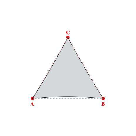 Voile d'ombrage triangle en Soltis Lounge 96 Nuage 96-50272 - 0x0x0m