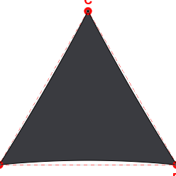 Voile d'ombrage triangle en Soltis Lounge 96 Anthracite 96-2047 - 0x0x0m
