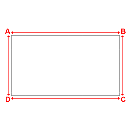 Bâche plate rectangle en Protect cover 705 670gr/m², toile PVC Etanche Blanc RAL 9016 - 9x5m