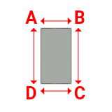 Bâche plate rectangle en Protect cover 705 670gr/m², toile PVC Etanche Gris clair RAL 7038 - 3x5.5m
