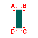 Bâche plate rectangle en Protect cover 705 670gr/m², toile PVC Etanche Vert industrie RAL 6026 - 1x3.3000000000000003m