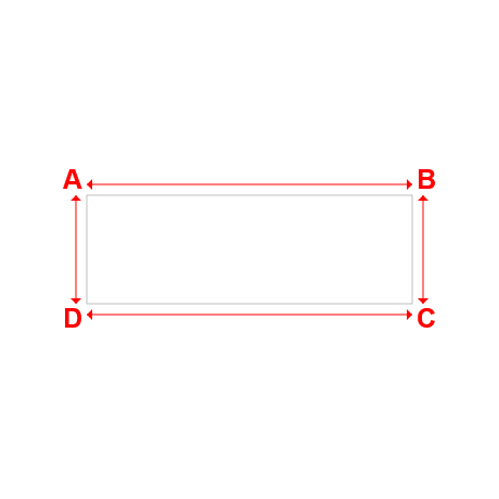 Bâche plate rectangle en Toile PVC Microperforée Protect meshes 332, 340gr/m² Blanc - 3x1m