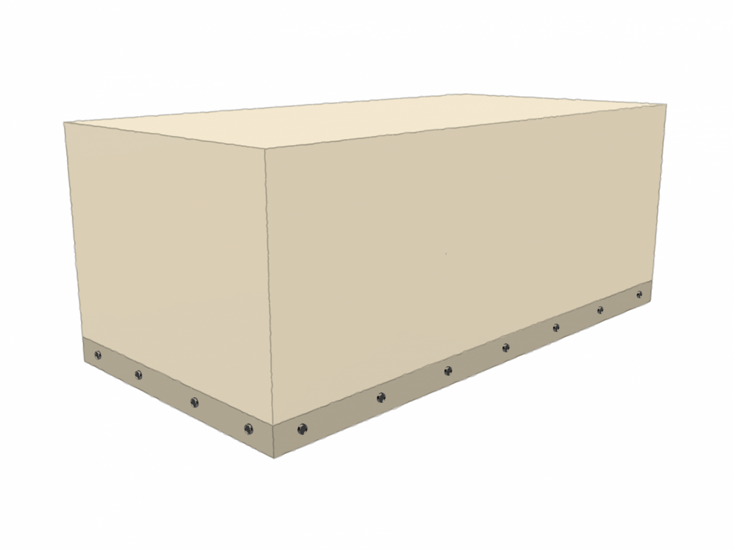 Housse Rectangle en Protect cover 705 670gr/m², toile PVC Etanche Beige ral 1015