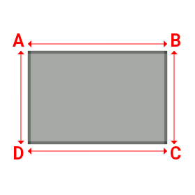 Bâche plate rectangle en Protect cover 705 670gr/m², toile PVC Etanche Gris clair RAL 7038 - 2.36x1.58m