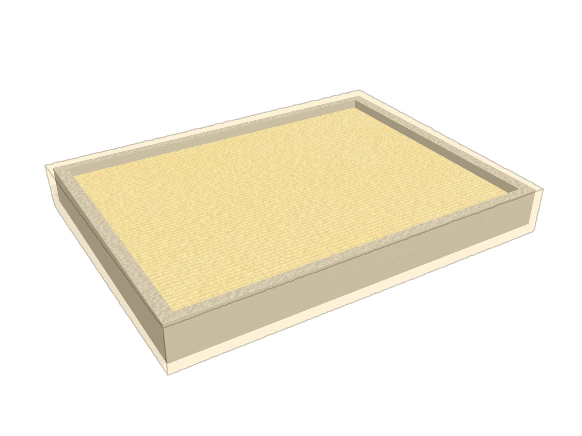Bac à sable en Protect cover 705 670gr/m², toile PVC Etanche Beige ral 1015