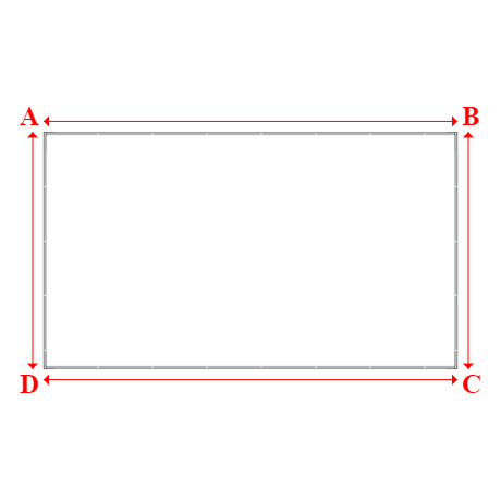 Bâche plate rectangle en Protect cover 705 670gr/m², toile PVC Etanche Blanc RAL 9016 - 7x4m
