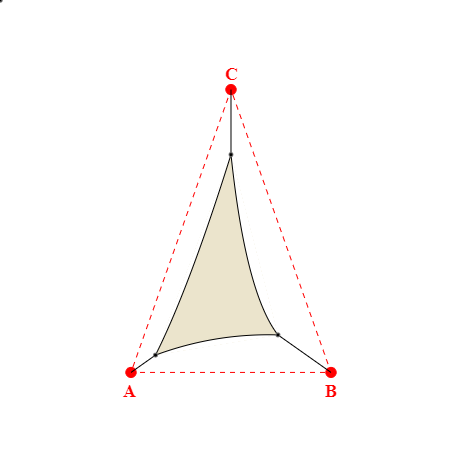 Voile d'ombrage triangle en Soltis Perform 92 Karité 92-50843 - 1,24x1,86x2,14m