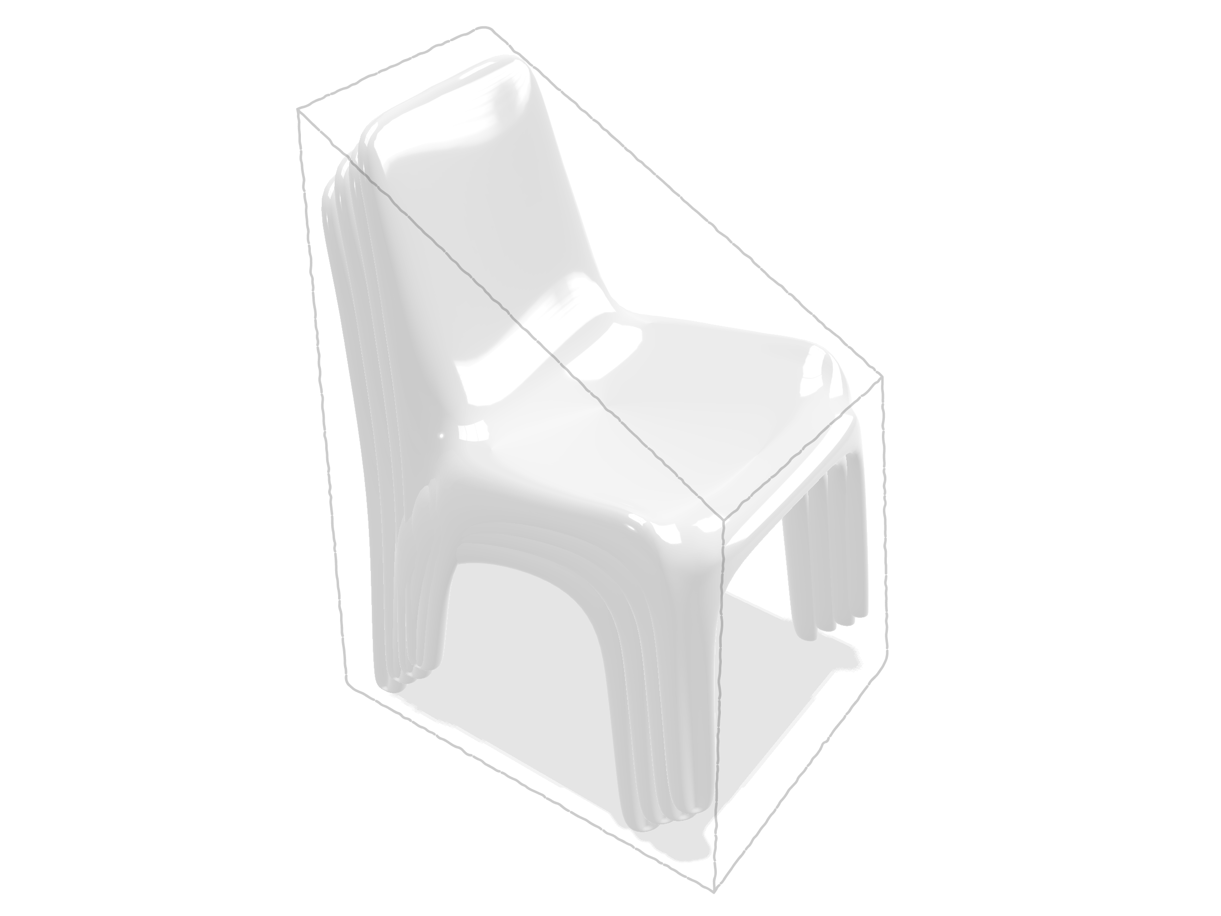 Chaise de jardin en Protect cover 705 670gr/m², toile PVC Etanche Blanc RAL 9016