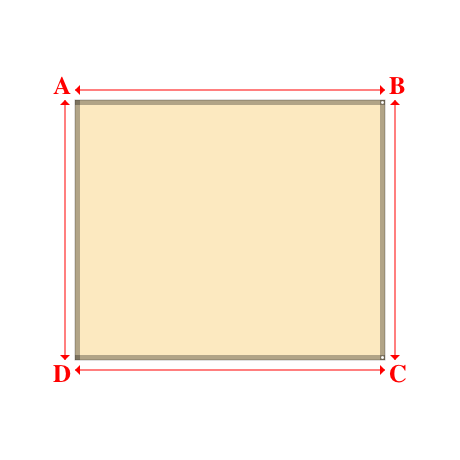 Bâche plate rectangle en Protect cover 705 670gr/m², toile PVC Etanche Beige ral 1015 - 3.1x2.6m