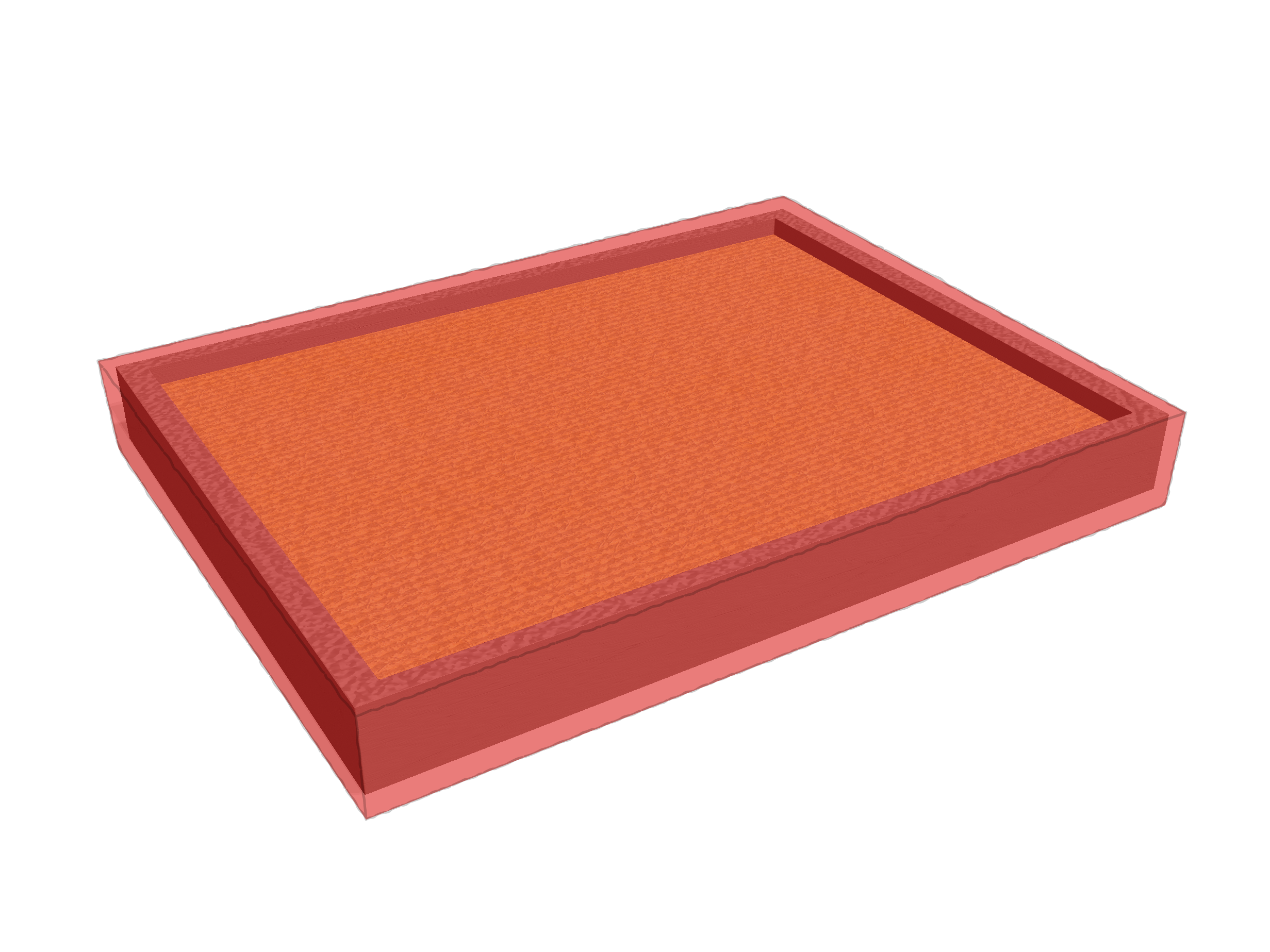 Bac à sable en Membrane PVC 670gr/m² Rouge RAL 3002