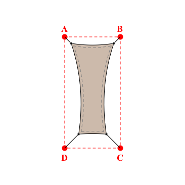 Voile d'ombrage rectangle en Soltis Lounge 96 Sandy beige 96-2135 - 1,69x3,59x1,09x3,59m