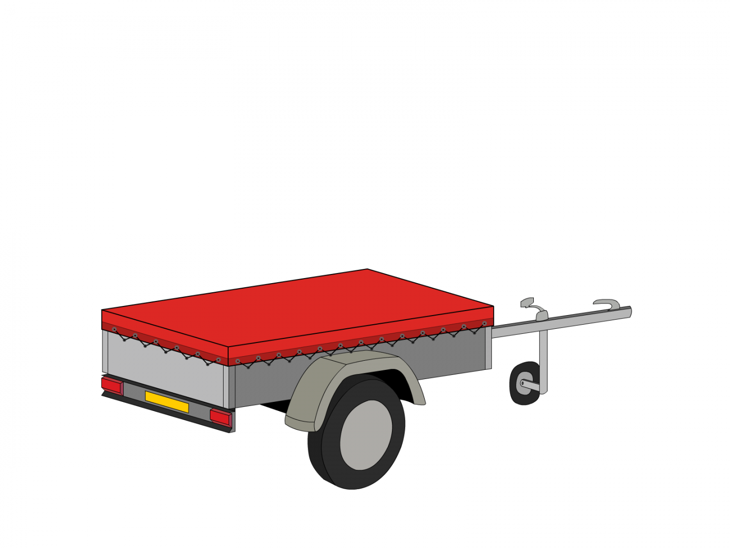 Bâche pour remorque FRANC R460E TEMA PRAKTI154 en Membrane PVC 670gr/m² Rouge RAL 3002