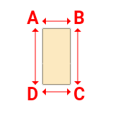 Bâche plate rectangle en Membrane PVC 670gr/m² Beige ral 1015 - 2x4m