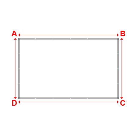 Bâche plate rectangle sur mesure en Protect covert 905F3 900gr/m², toile PVC Etanche Blanc - 3.30x2.00m