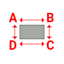 Bâche plate rectangle sur mesure en Membrane PVC 670gr/m² Gris clair RAL 7038 - 2.80x1.60m