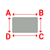 Bâche plate rectangle sur mesure en Membrane PVC 670gr/m² Gris clair RAL 7038 - 5.00x3.00m