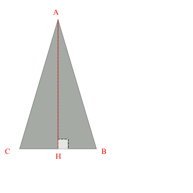 Bâche plate triangle en Membrane PVC 670gr/m² Gris clair RAL 7038 - 4x2x4m