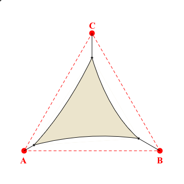 Voile d'ombrage triangle en Soltis Perform 92 Karité 92-50843 - 2,78x2,47x2,78m