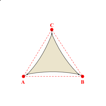 Voile d'ombrage triangle en Soltis Perform 92 Karité 92-50843 - 3,55x3,35x3,26m