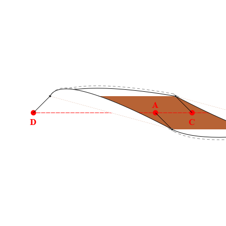 Voile d'ombrage trapèze en Soltis Lounge 96 Caramel 96-50261 - 5,14x3,64x5,14x3,64m