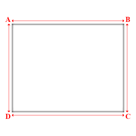 Bâche plate rectangle sur mesure en Membrane PVC 670gr/m² Blanc RAL 9016 - 4.00x3.15m