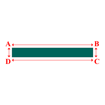 Bâche plate rectangle sur mesure en Protect covert 905F3 900gr/m², toile PVC Etanche Vert industrie - 20.00x2.30m