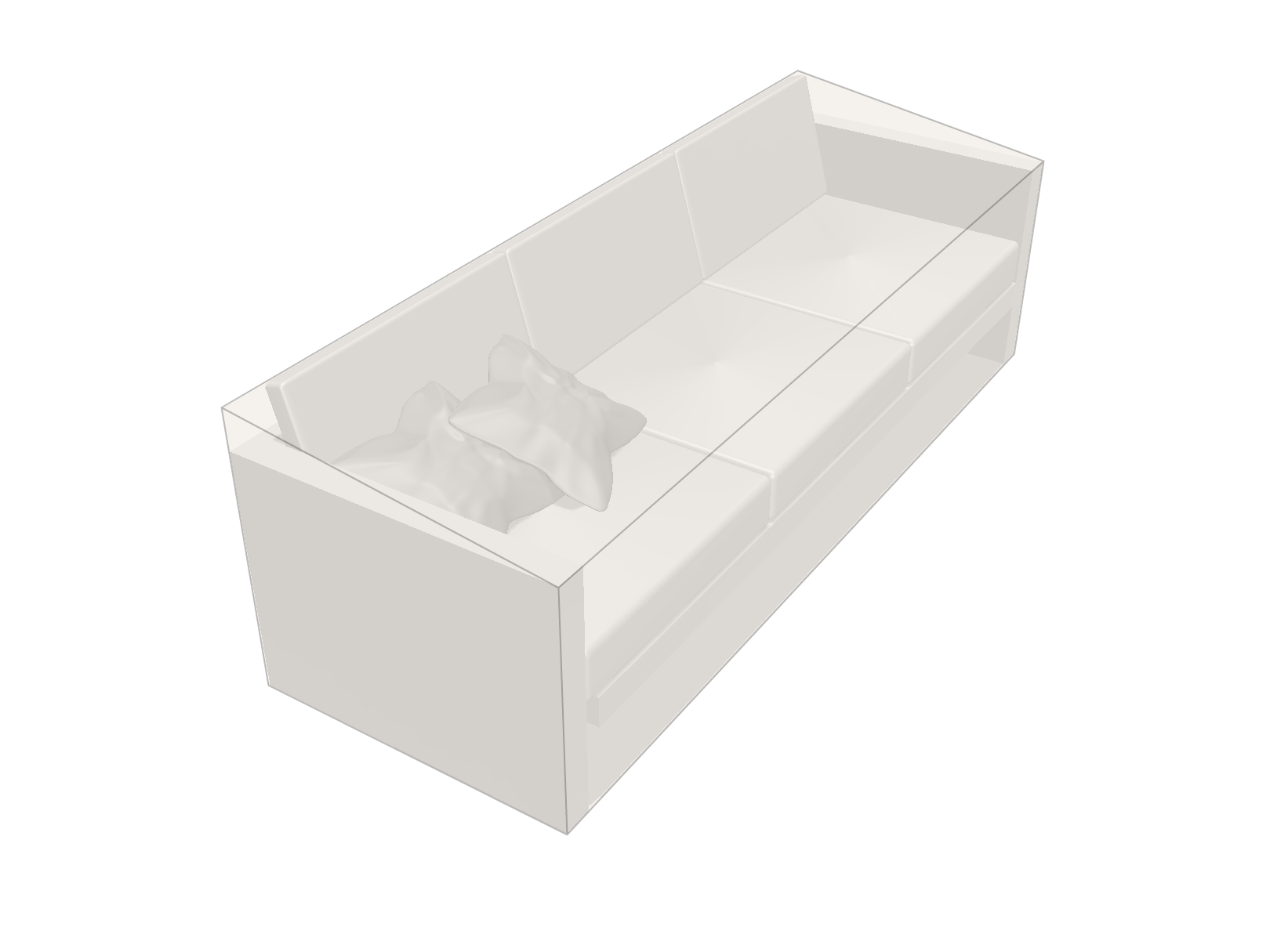 Canapé de jardin haut en POLY420 Beige