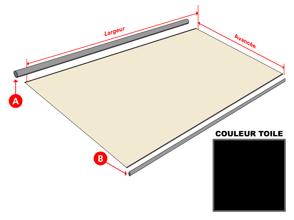 Toile Dickson Orchestra Rayure fantaisie d105 Manosque pour store banne - 2.5x1.5m