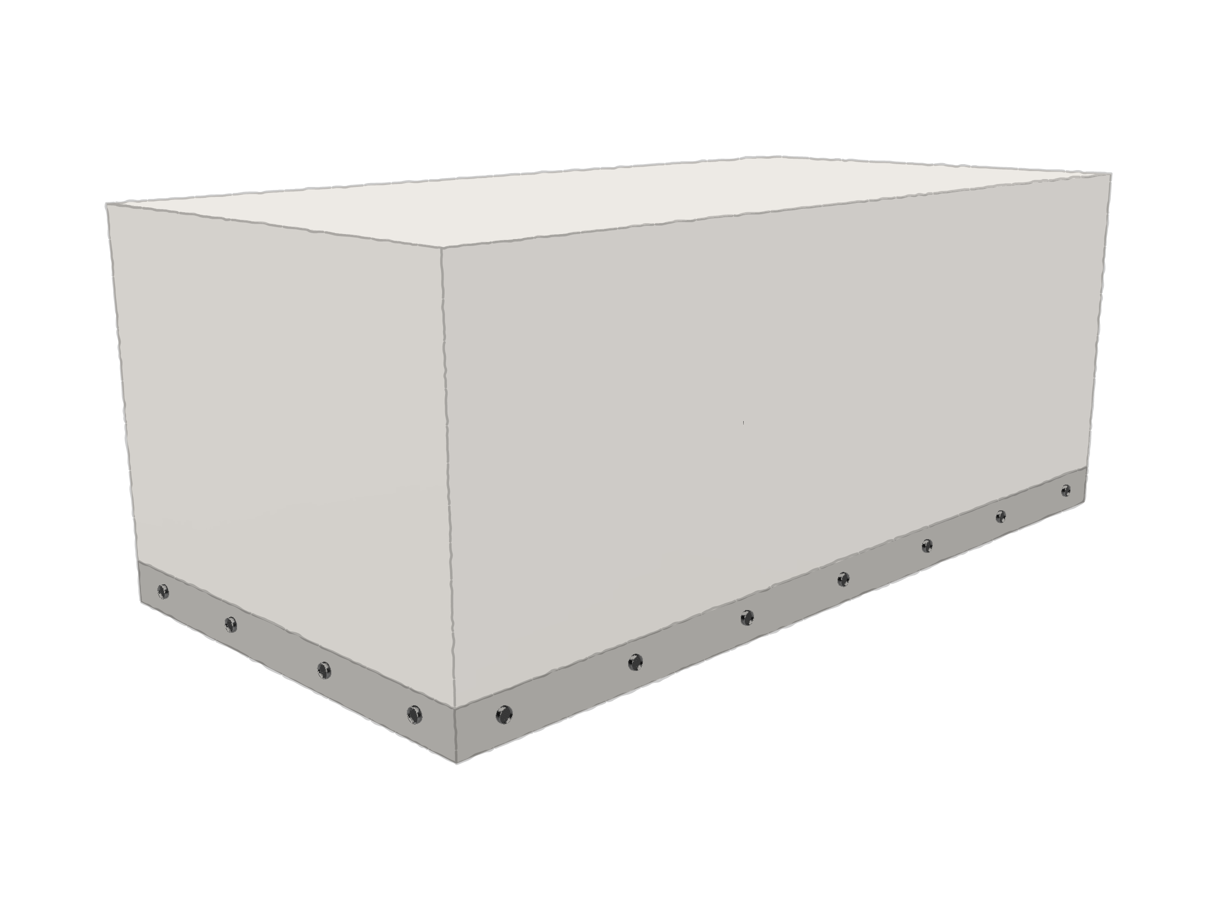 Housse Rectangle en POLY420 Beige