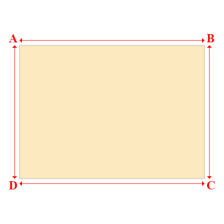 Bâche plate rectangle sur mesure en Membrane PVC 670gr/m² Beige ral 1015 - 4.30x3.10m