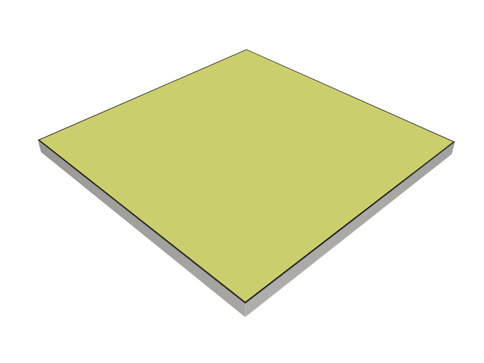 Cadre acoustique aluminium 600x600mm Alphalia Silent Bambou