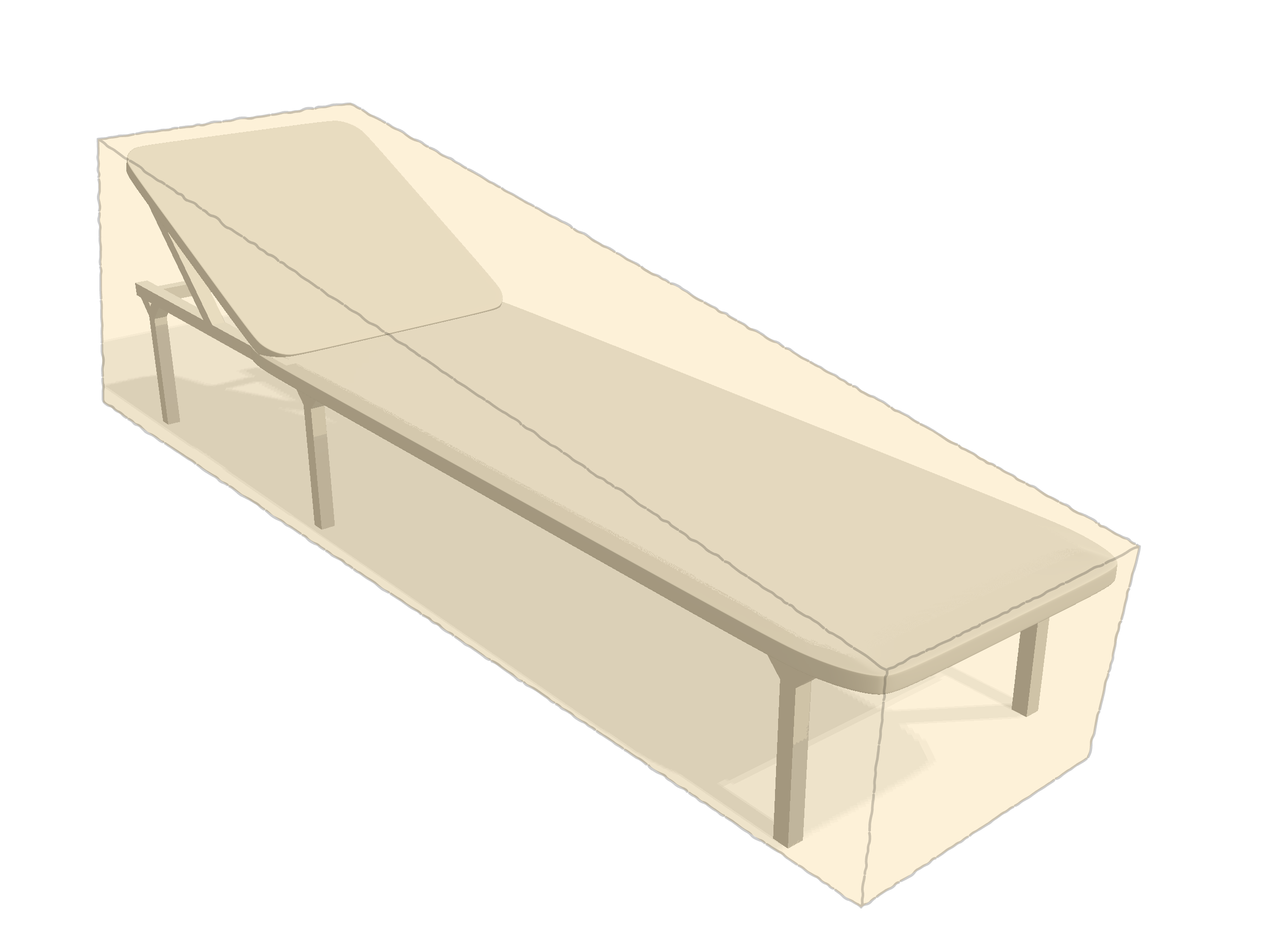 Transat en Membrane PVC 670gr/m² Beige ral 1015