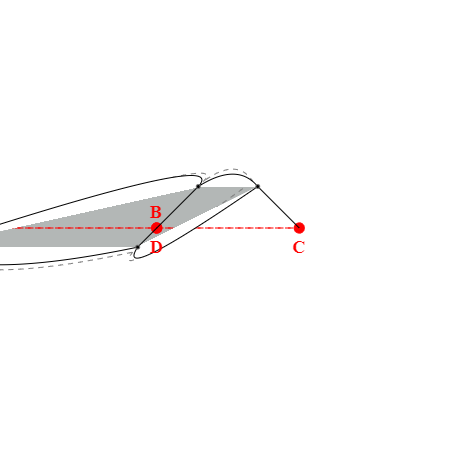 Voile d'ombrage trapèze en Soltis Lounge 96 Galet 96-2171 - 2,79x1,09x0,79x2,49m