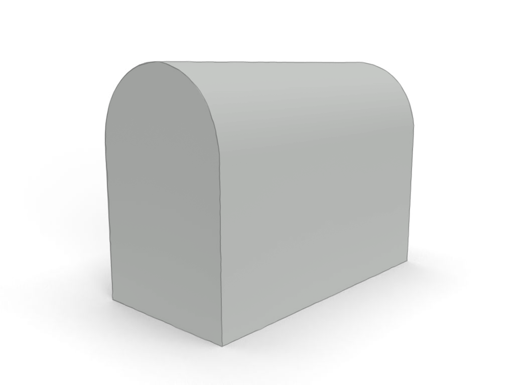 Housse Coffre en Membrane PVC 670gr/m² Gris clair RAL 7038