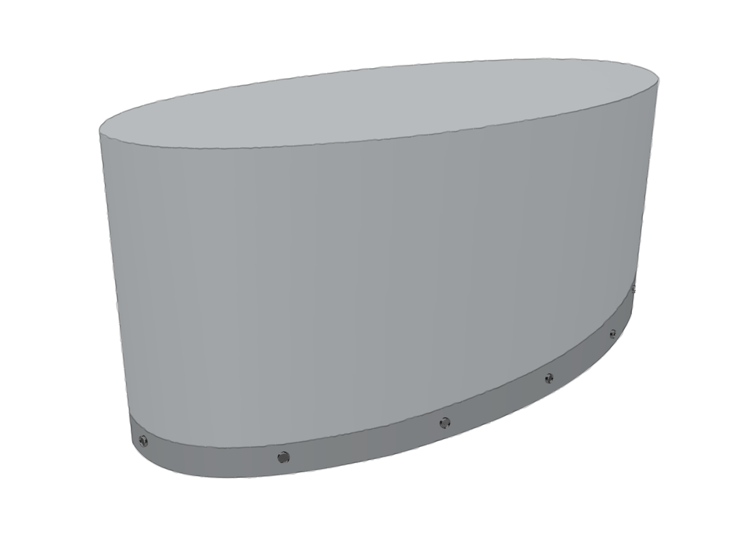 Housse Ovale en POLY420 Gris