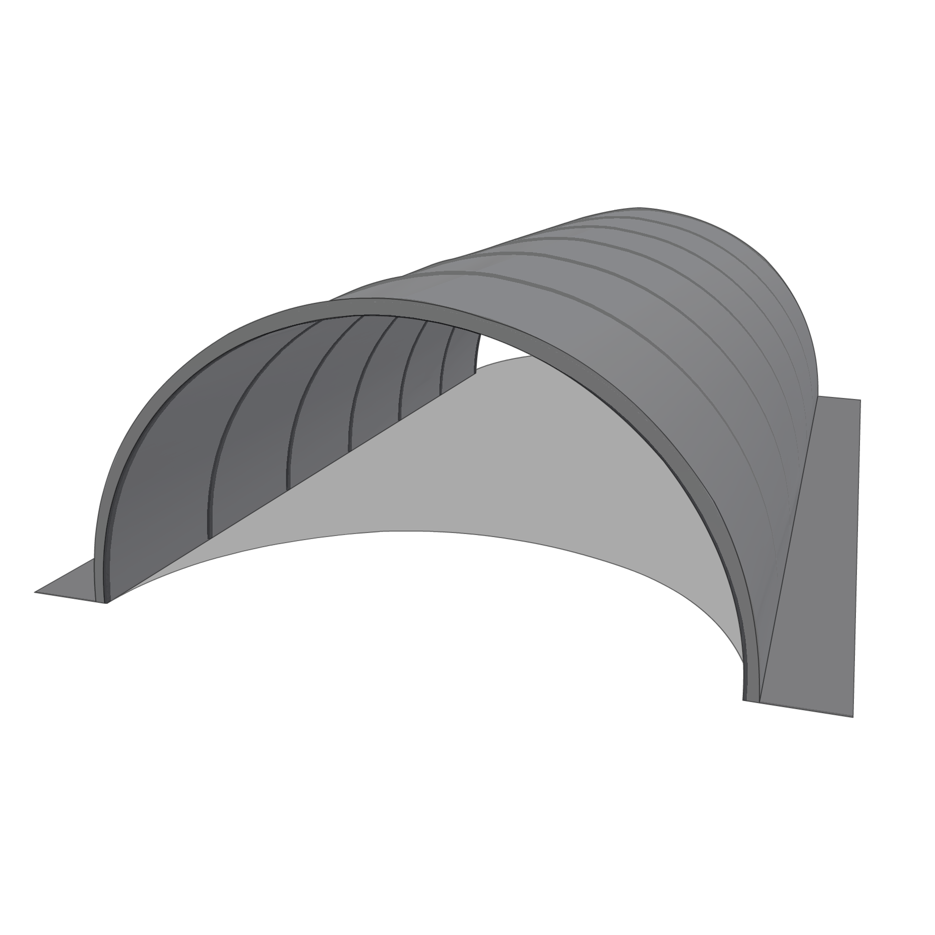 Bâche pour tunnel 12x21m  en AGRI 720 BC Gris/blanc