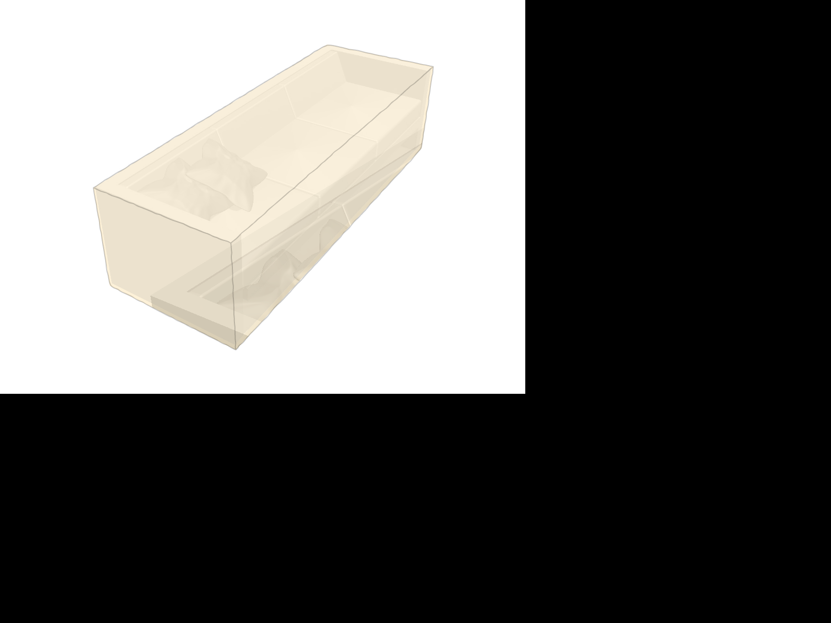 Canapé de jardin en Membrane PVC 670gr/m² Beige ral 1015