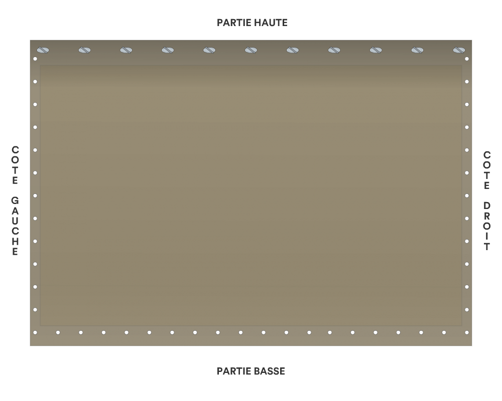 Bâche de façade pour mobil-home