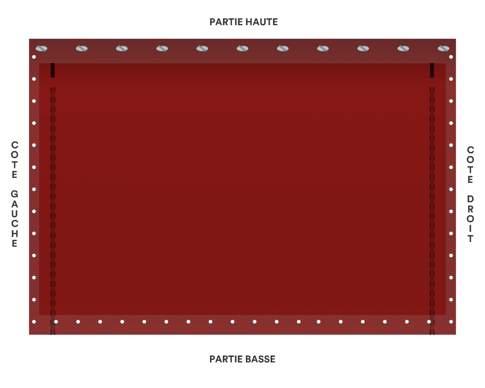Bâche de façade pour mobil-home