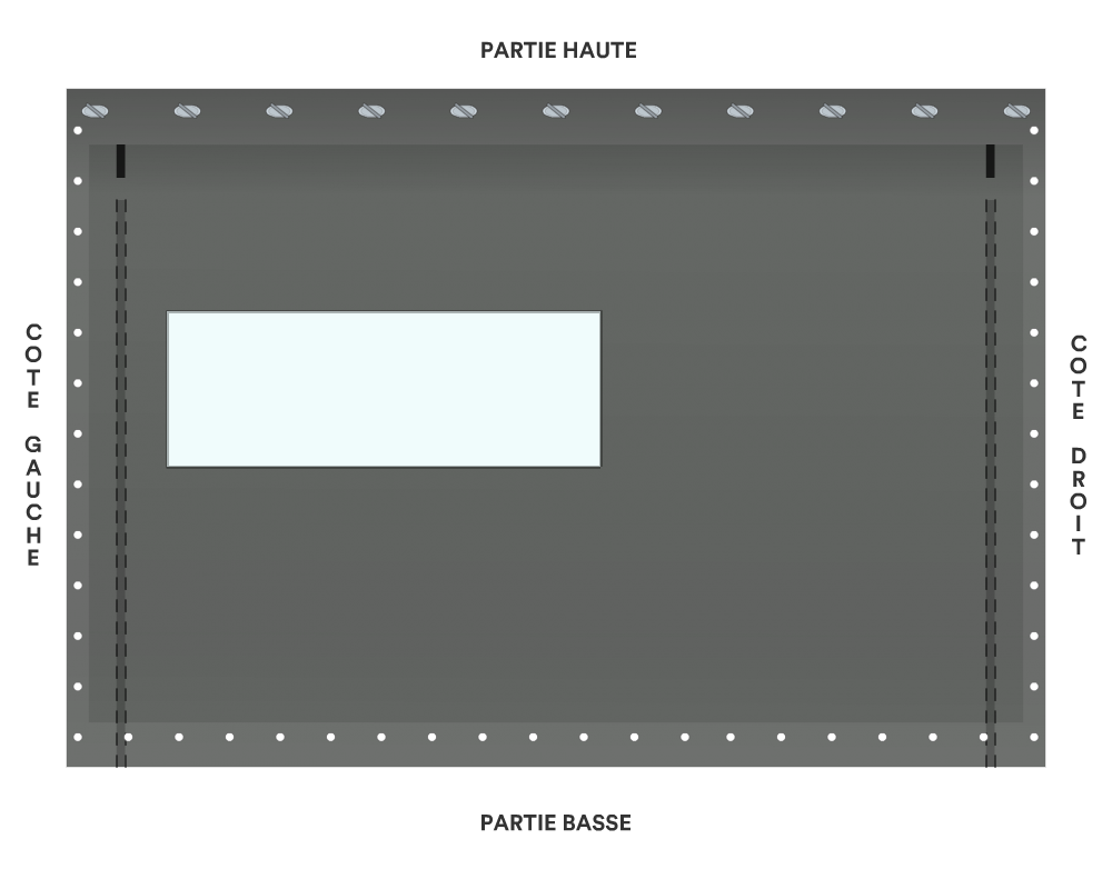 Bâche de façade pour mobil-home