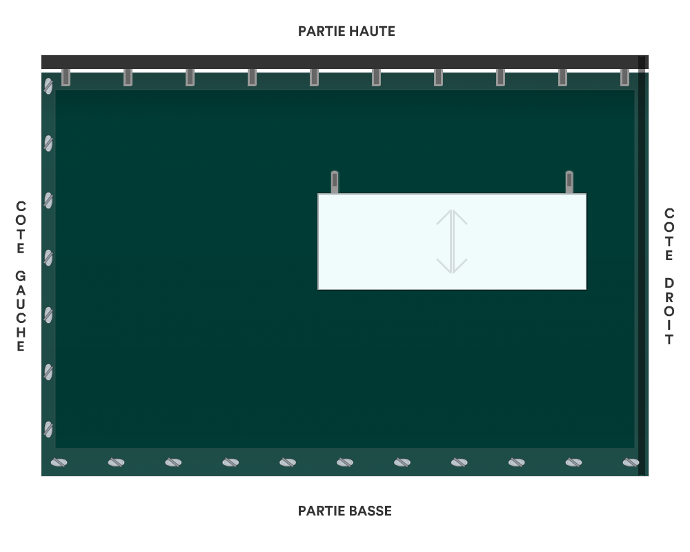 Bâche de façade pour mobil-home