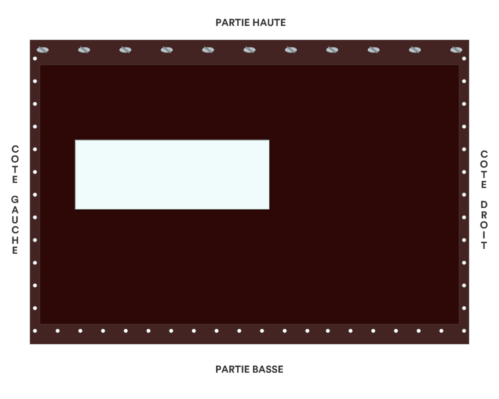 Bâche de façade pour mobil-home