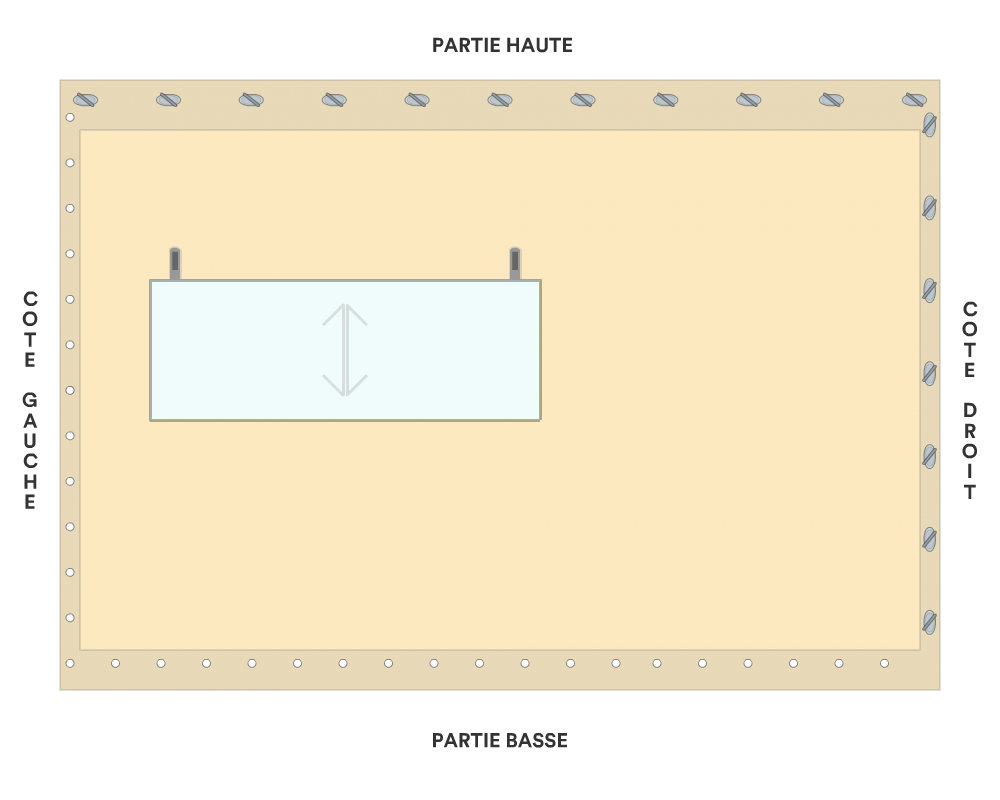 Bâche de façade pour mobil-home