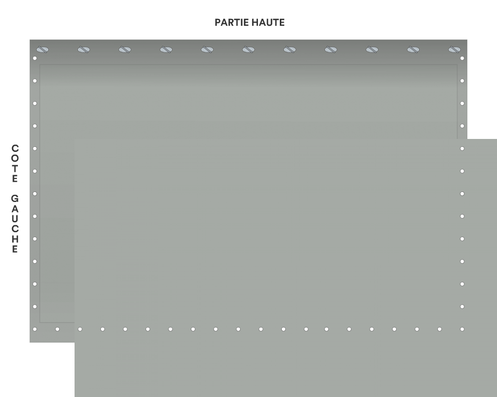 Bâche de façade pour mobil-home