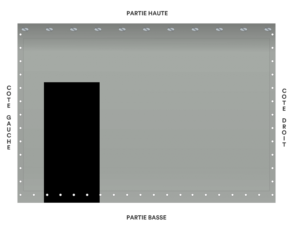 Bâche de façade pour mobil-home