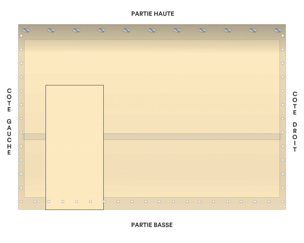 Bâche de façade pour mobil-home