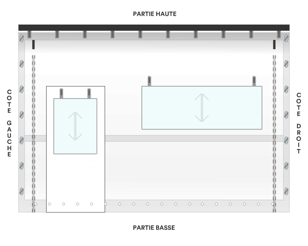 Bâche de façade pour mobil-home